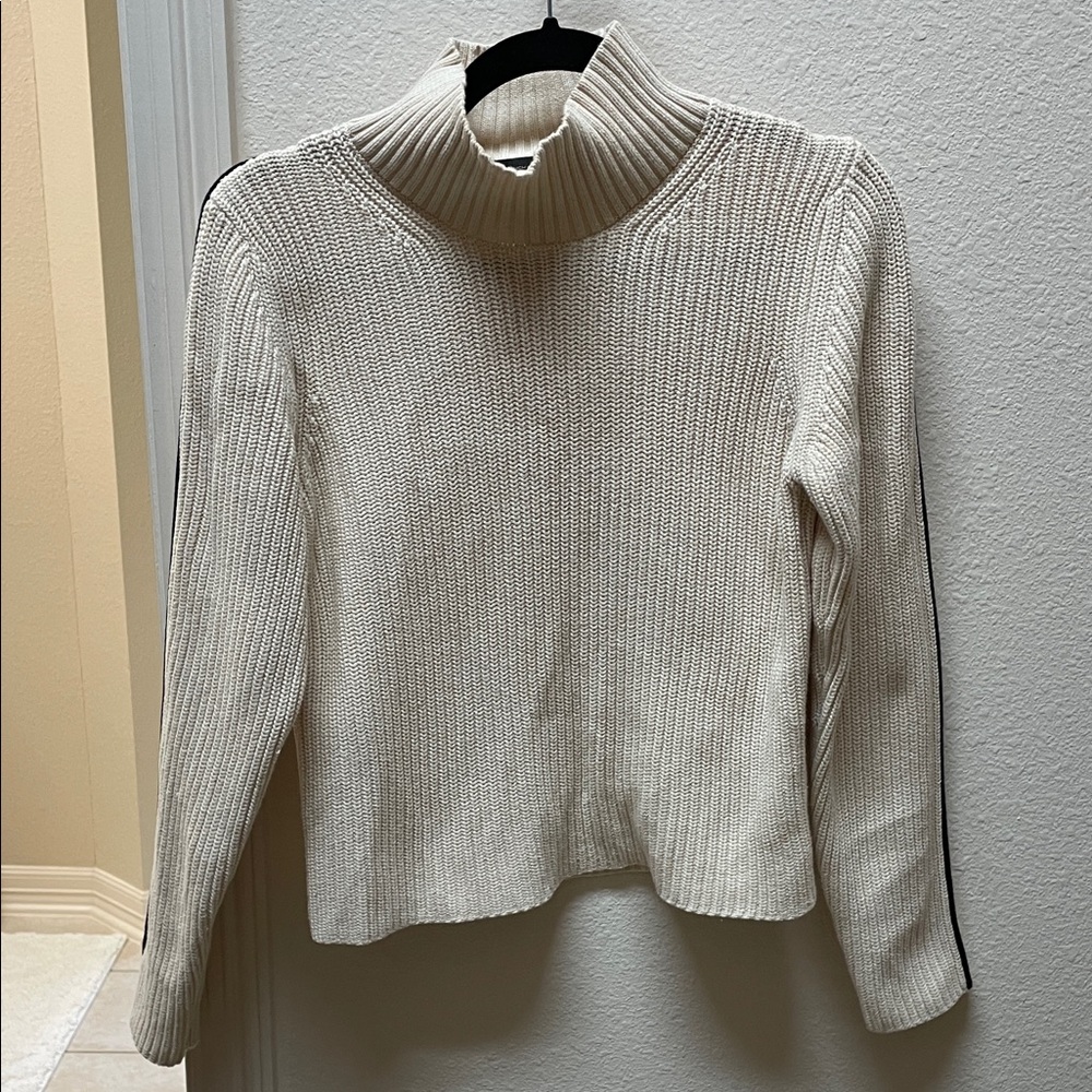 French Connection Cream Turtleneck Sweater